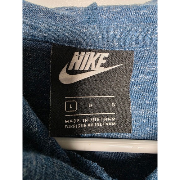 Nike Women's Blue Pullover Hoodie Lightweight Pocket‎ Casual Size L - Picture 4 of 5